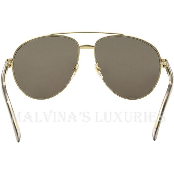 GUCCI AVIATOR SUNGLASSES GG 0054S PILOT FULL RIM GREEN LENS - Picture 5 of 5